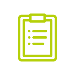 step-2 Simple black line drawing of a house icon with a triangular roof and rectangular door.